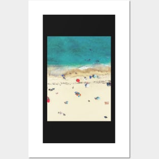 Coastal, Beach art, Blue Water, Sea, Ocean Posters and Art